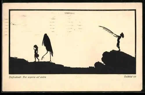 Künstler-AK Diefenbach: Per aspera ad astra, Teilbild 23