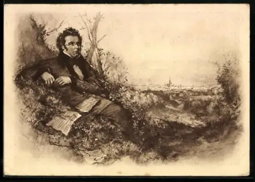 AK Franz Schubert 1797 - 1828