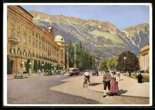 AK Innsbruck, Platz mit Nordkette