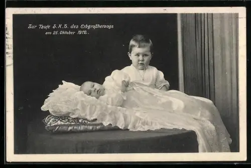 AK Zur Taufe des Grossherzogs von Sachsen-Weimar-Eisenach am 25.10.1912