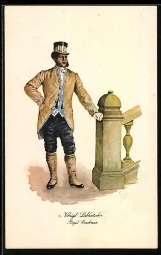 AK Dresdener Typen, Königlicher Leibkutscher