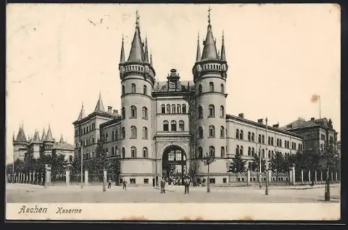 AK Aachen, Partie an der Kaserne