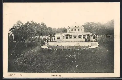 AK Hagen i. W., Blick zum Parkhaus