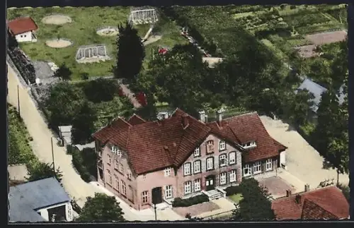 AK Leopoldshöhe, Schule aus der Vogelschau