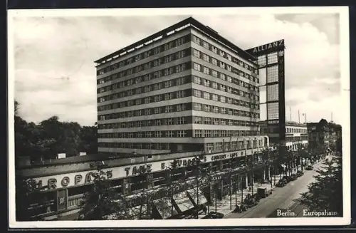 AK Berlin-Kreuzberg, Europahaus aus der Vogelschau