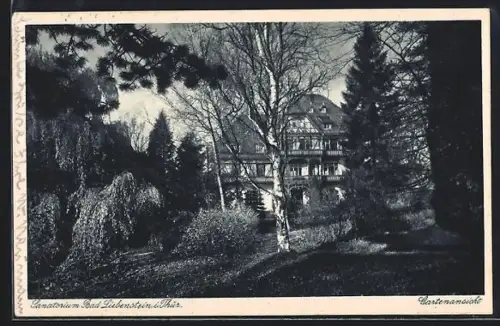 AK Bad Liebenstein i. Thür., Gartenansicht