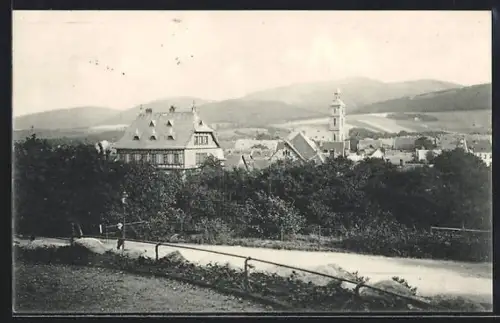 AK Goslar, Hotel Villa Stalmann mit Strassenpartie