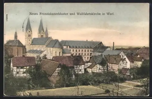 AK Werl, Neues Franziskanerkloster und Wallfahrtskirche