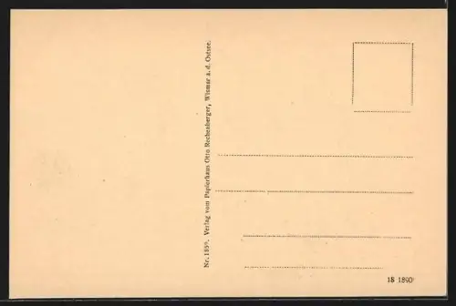 AK Wismar a. d. Ostsee, Wassertor, Innenseite