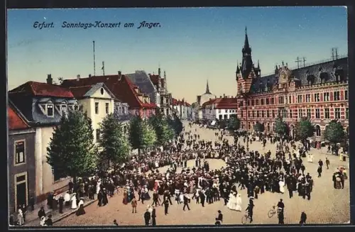 AK Erfurt, Sonntags-Konzert am Anger