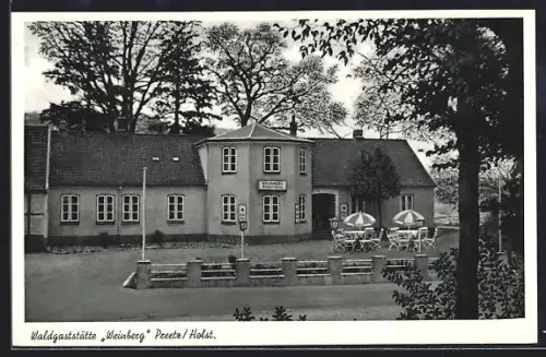 AK Preetz /Holst., Waldgasthaus Weinberg E. u. H. Witt