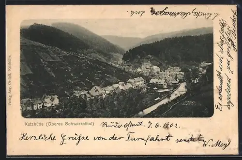 AK Katzhütte /Oberes Schwarzathal, Teilansicht