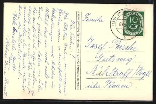 AK Unterwössen, Postamt