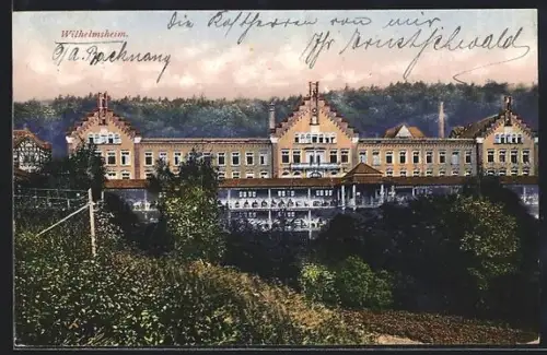 AK Wilhelmsheim, Ansicht des Haupthauses