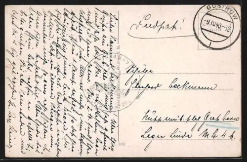 AK Güstrow i. M., Rathaus, Marktplatz