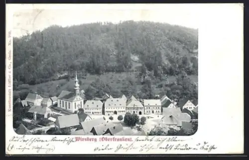 AK Wirsberg /Oberfranken, Dorfansicht mit Kirche