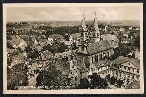 AK Werl, Blick auf die Wallfahrtskirche