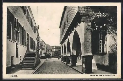 AK Soest, Partie an der Marktstrasse
