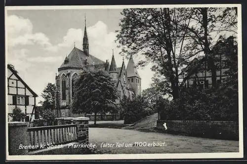 AK Bremen /Soest, Pfarrkirche, alter Teil um 1100 erbaut