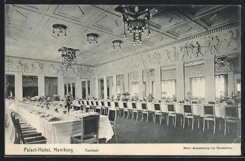 AK Hamburg-Neustadt, Palast-Hotel, Festsaal