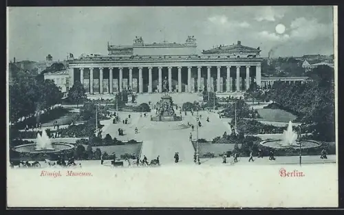 Mondschein-AK Berlin, Königl. Museum