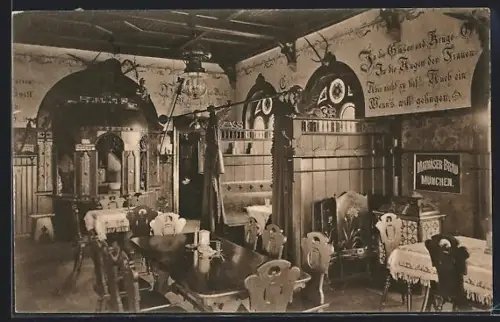 AK Wölpinghausen, Saal im Restaurant Matteschlösschen
