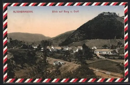 AK Altenbamberg, Blick auf Burg und Ort