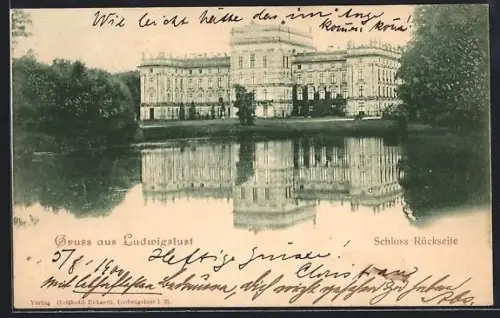 AK Ludwigslust, Schloss Rückseite