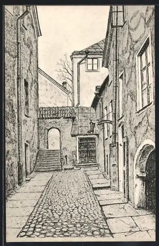 AK Reval, Das Nadelöhr in der Alten Postgasse