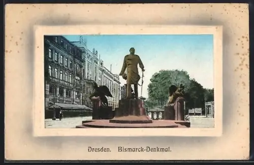 AK Dresden, Das Bismarck-Denkmal