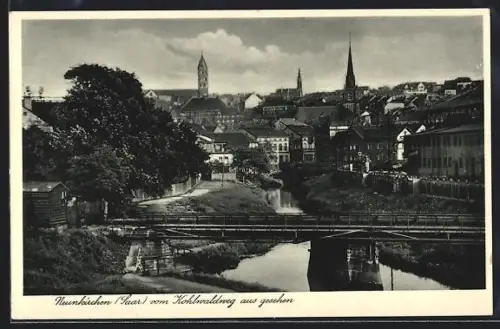 AK Neunkirchen /Saar, Ortsansicht vom Kohlwaldweg aus