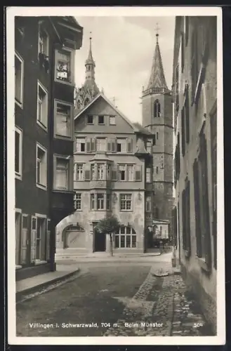 AK Villingen i. Schwarzwald, Partie beim Münster