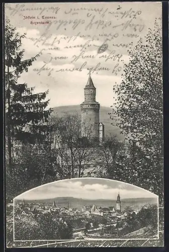 AK Idstein i. Taunus, Blick zum Hexenturm