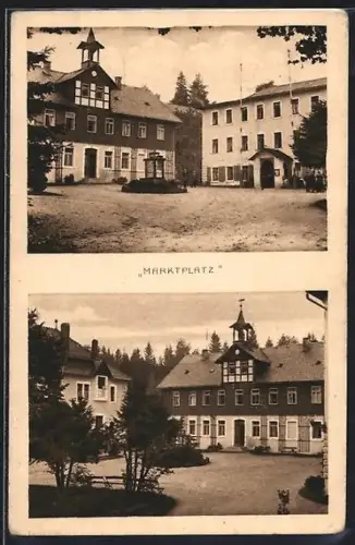 AK Bad Reiboldsgrün i. V., Partie am Marktplatz