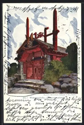 AK Thale, Walpurgishalle am Hexentanzplatz