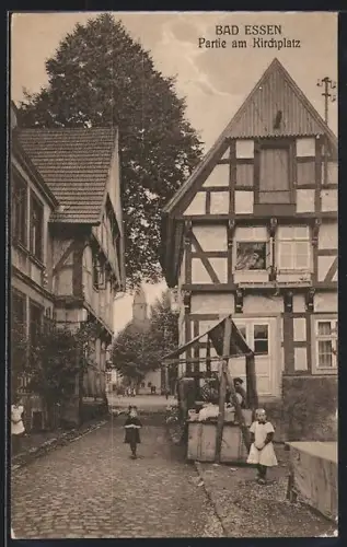 AK Bad Essen, Partie am Kirchplatz