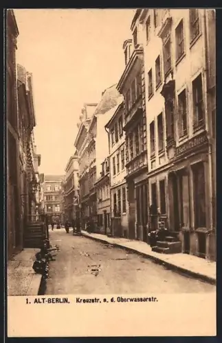 AK Berlin, Kreuzstrasse an der Oberwasserstrasse