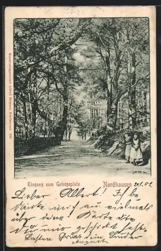 AK Nordhausen, Eingang zum Gehegeplatz