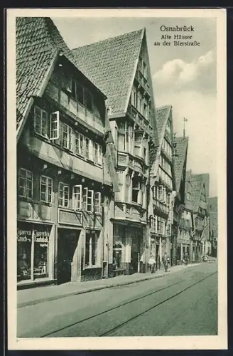 AK Osnabrück, Alte Häuser an der Bierstrasse