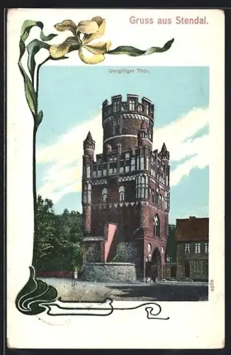 AK Stendal, Blick zum Uenglinger Thor