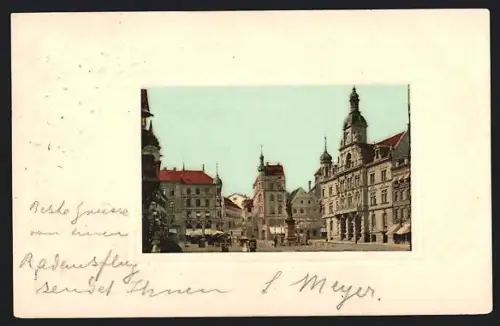 AK Pforzheim, Marktplatz