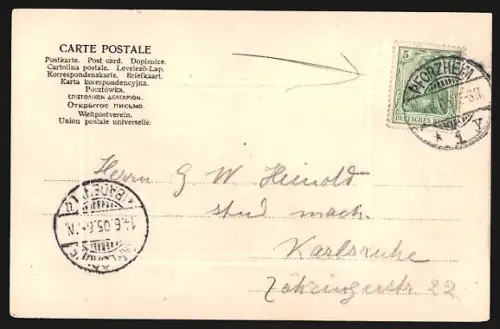 AK Pforzheim, Marktplatz