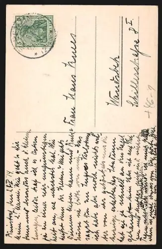 AK Rostock, Neuer Markt, Strassenbahn