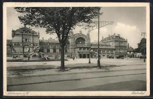 AK Schwerin i. M., Bahnhof