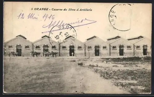AK Orange, Caserne du 55me d. Artillerie
