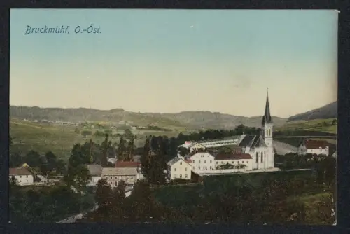 AK Ottnang am Hausruck, Bruckmühl mit Umgebung aus der Vogelschau