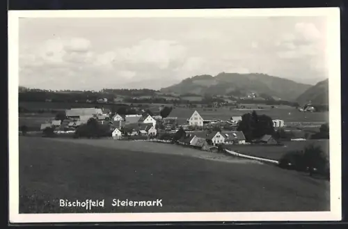 AK Gaal /Steiermark, Bischoffeld aus der Vogelschau