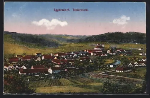 AK Eggersdorf /Steiermark, Gesamtansicht aus der Vogelschau