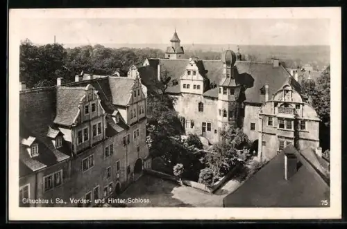 AK Glauchau i. Sa., Vorder- und Hinter-Schloss