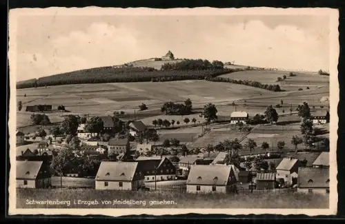 AK Schwarzenberg i. Erzgeb., Blick von Heidelberg
